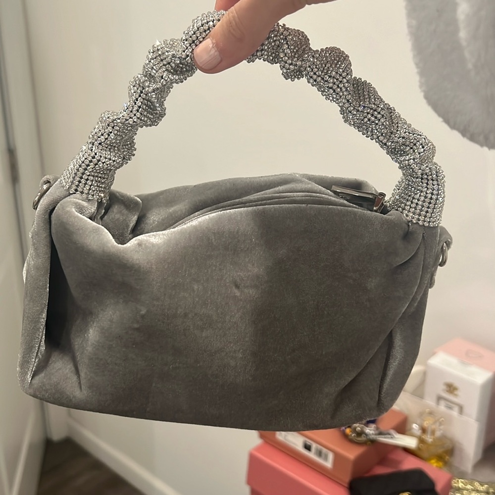 Silver sparkly bag